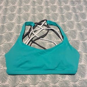 Lululemon Teal Free To Be Wild Bra